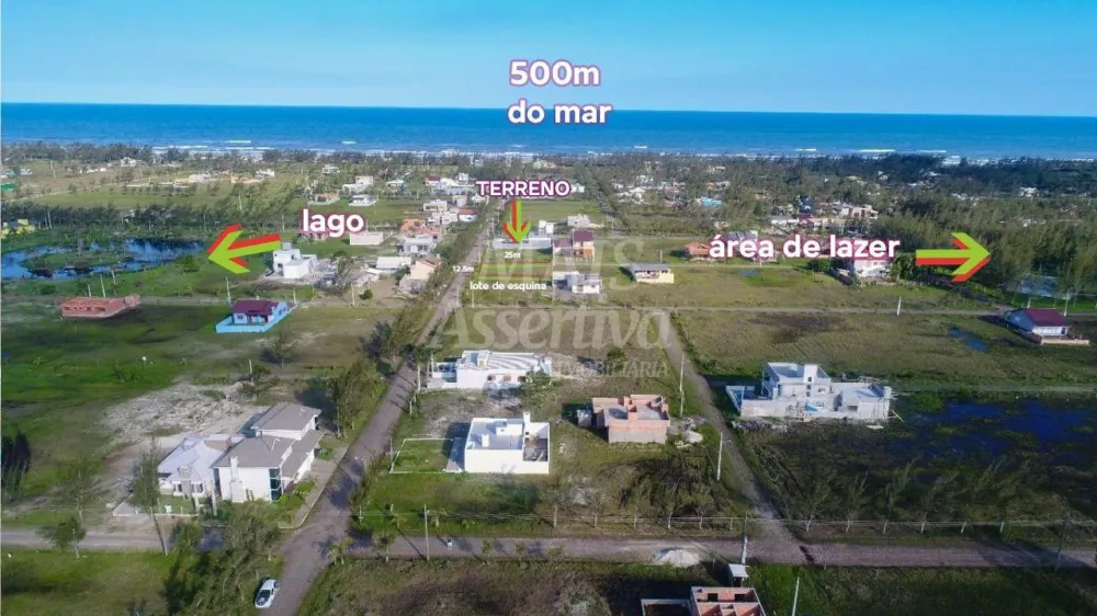 Terreno de esquina em Condomínio Balneário Gaivota