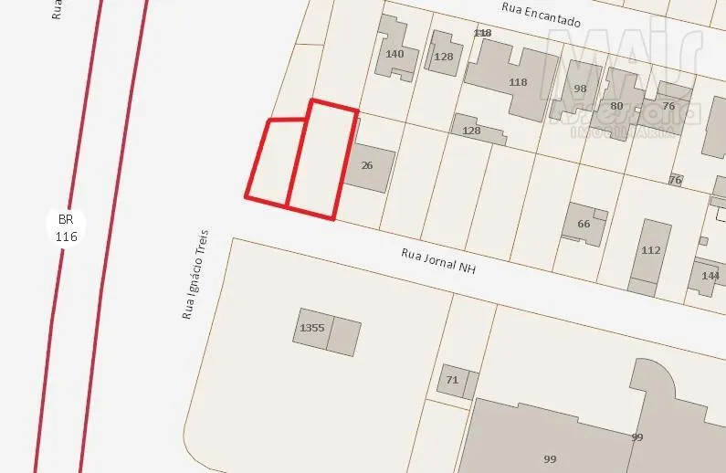 Terreno para Venda nas margens da BR-116, bairro Ideal em Novo Hamburgo - 900,00m²