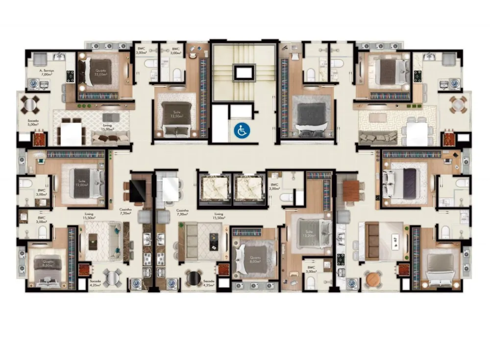 Apartamento 2 quartos para venda no bairro Morretes em Itapema